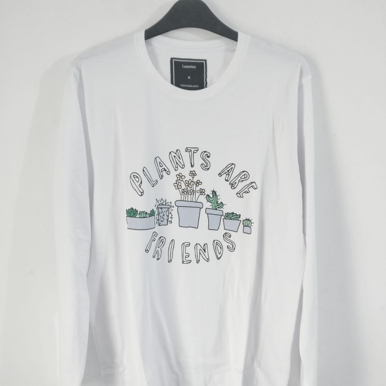 Graphic Tees by Lussotica - White- Full- Plants- LUSSOTICA