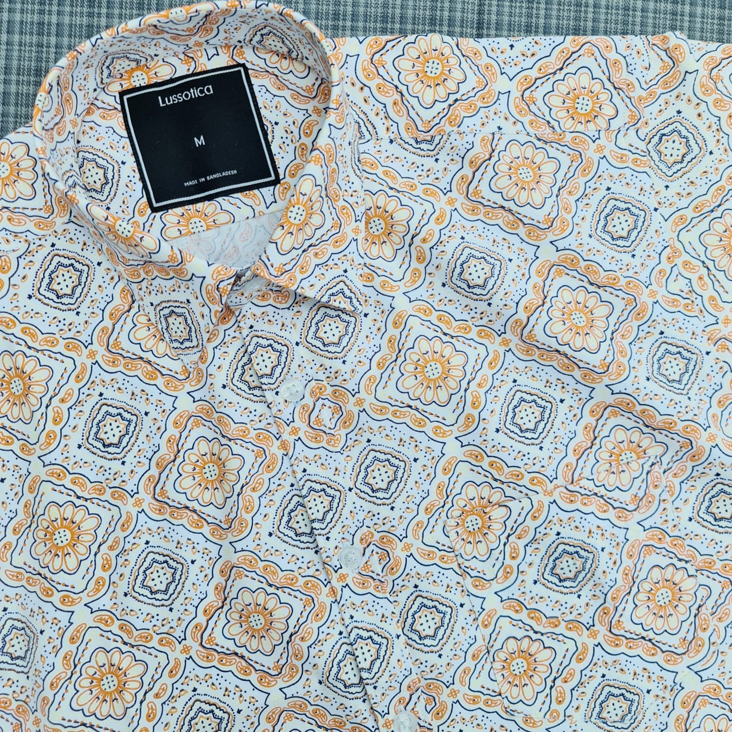 Shirts by Lussotica - Zaire - Half Sleeve - Cotton