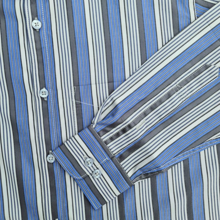 Shirts by Lussotica - Chetwode Slate Stripe - Full Sleeve - Cotton