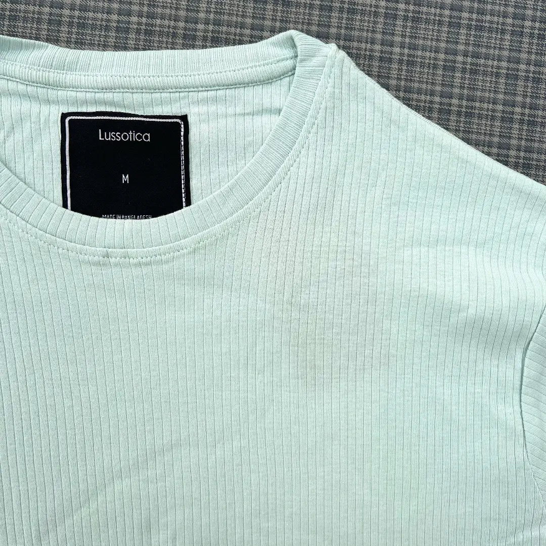 Ribbed Basics by Lussotica – Cloud – Half Sleeve