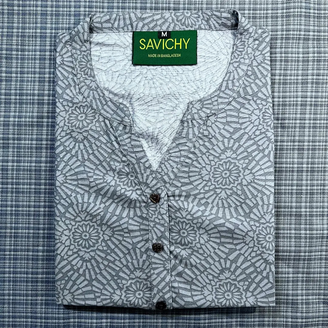 Savichy by Lussotica | Kurti - Pewter - Imported Linen