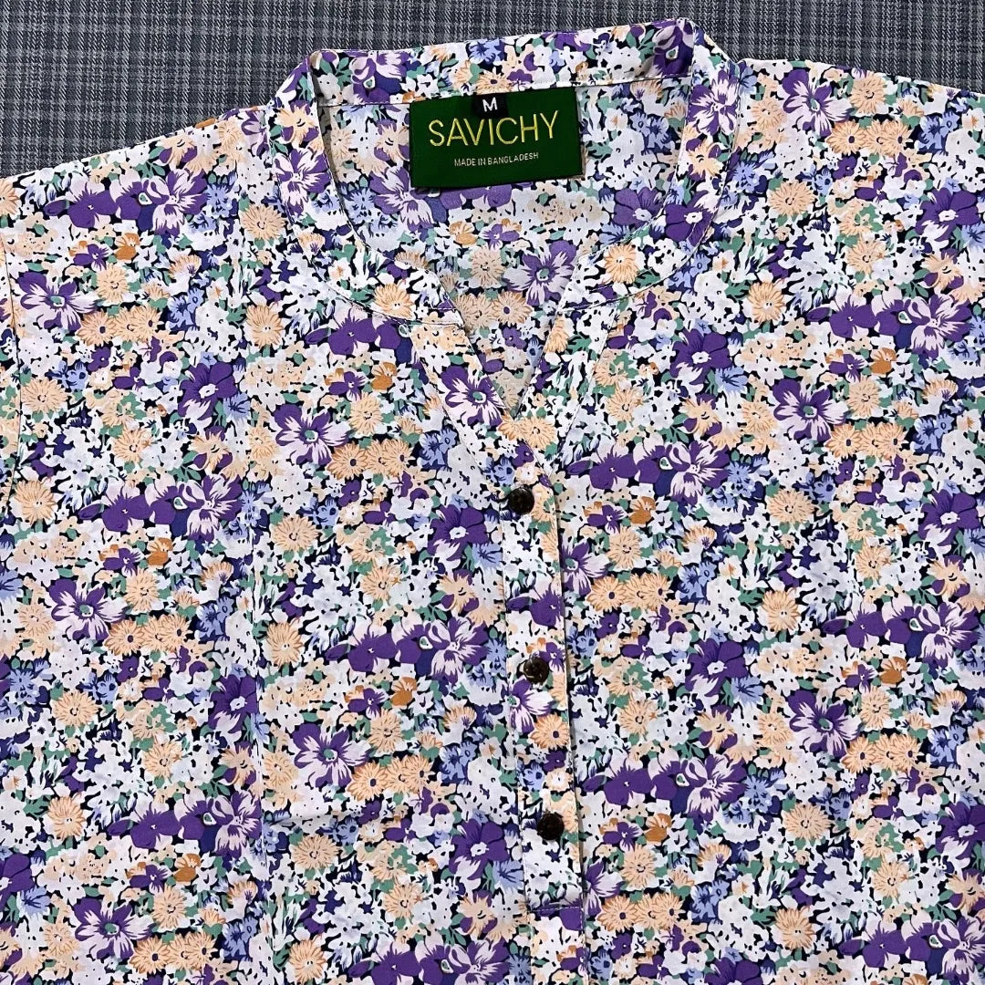 Savichy by Lussotica | Kurti – Purple Bomb LU588 – Imported Georgette