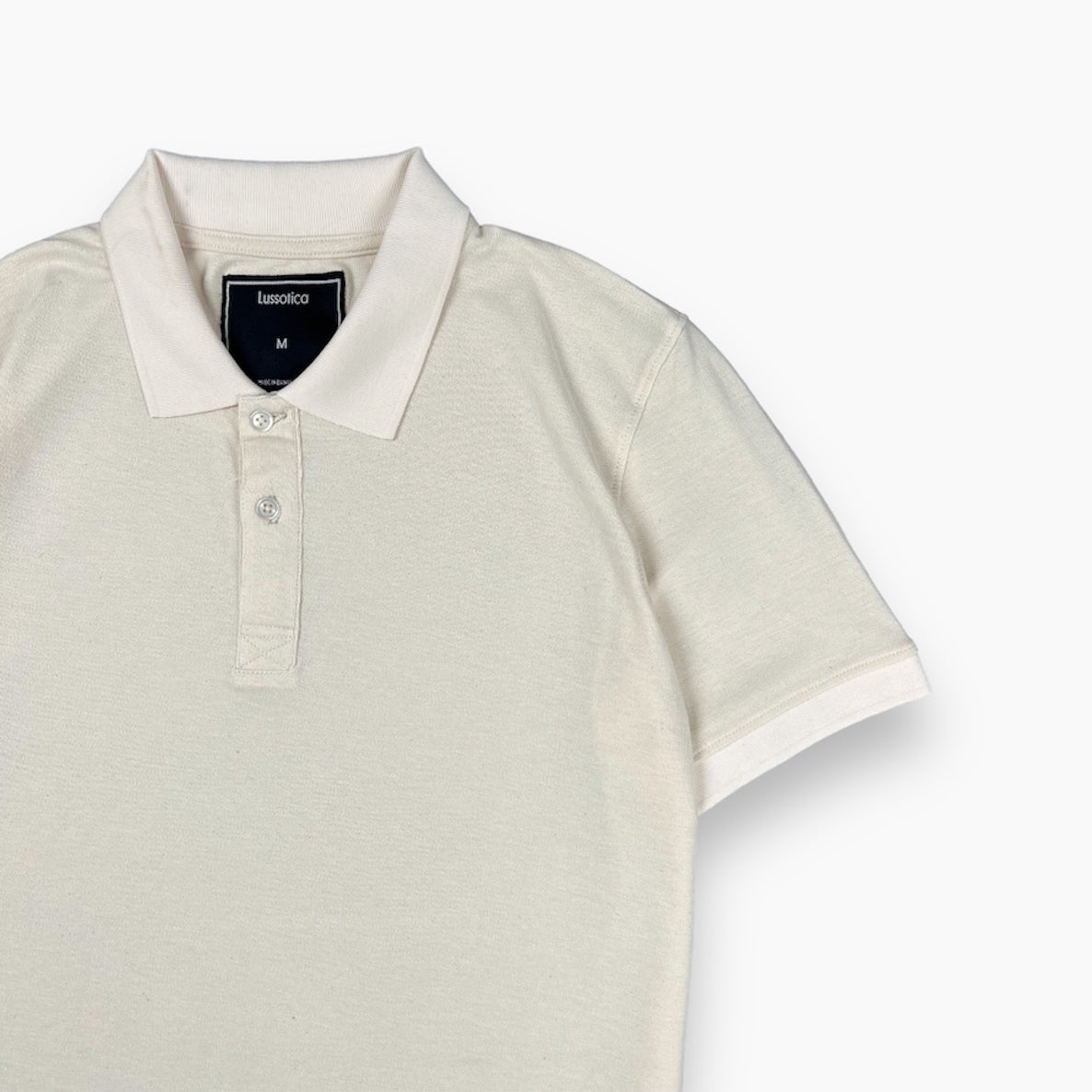 Polo Shirt by Lussotica - Alabaster LU750 - Short Sleeve