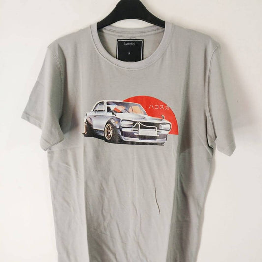 Graphic Tees by Lussotica - Grey-Orange-Car