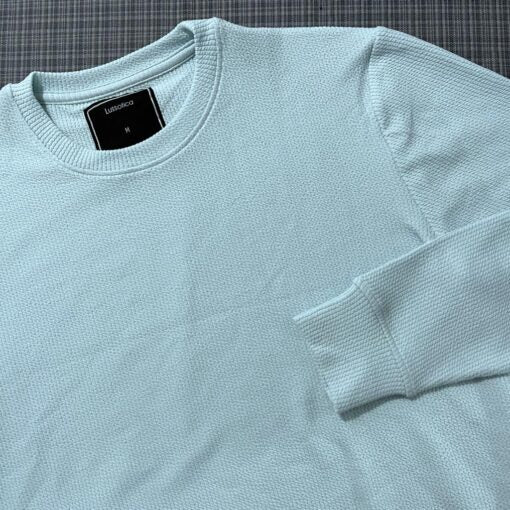 Sweatshirt by Lussotica – Textured L BLUE