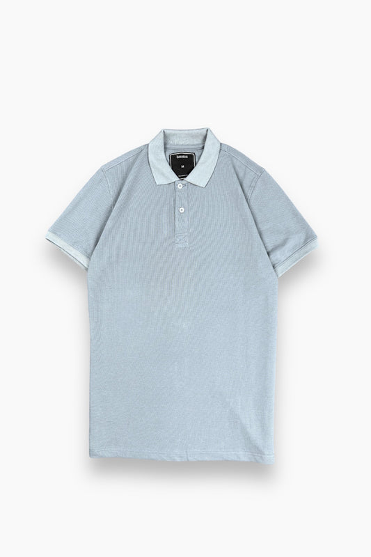 Polo Shirt by Lussotica - Light Gray LU752 - Short Sleeve