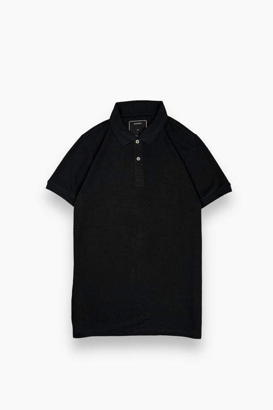 Polo Shirt by Lussotica - Black LU747 - Short Sleeve